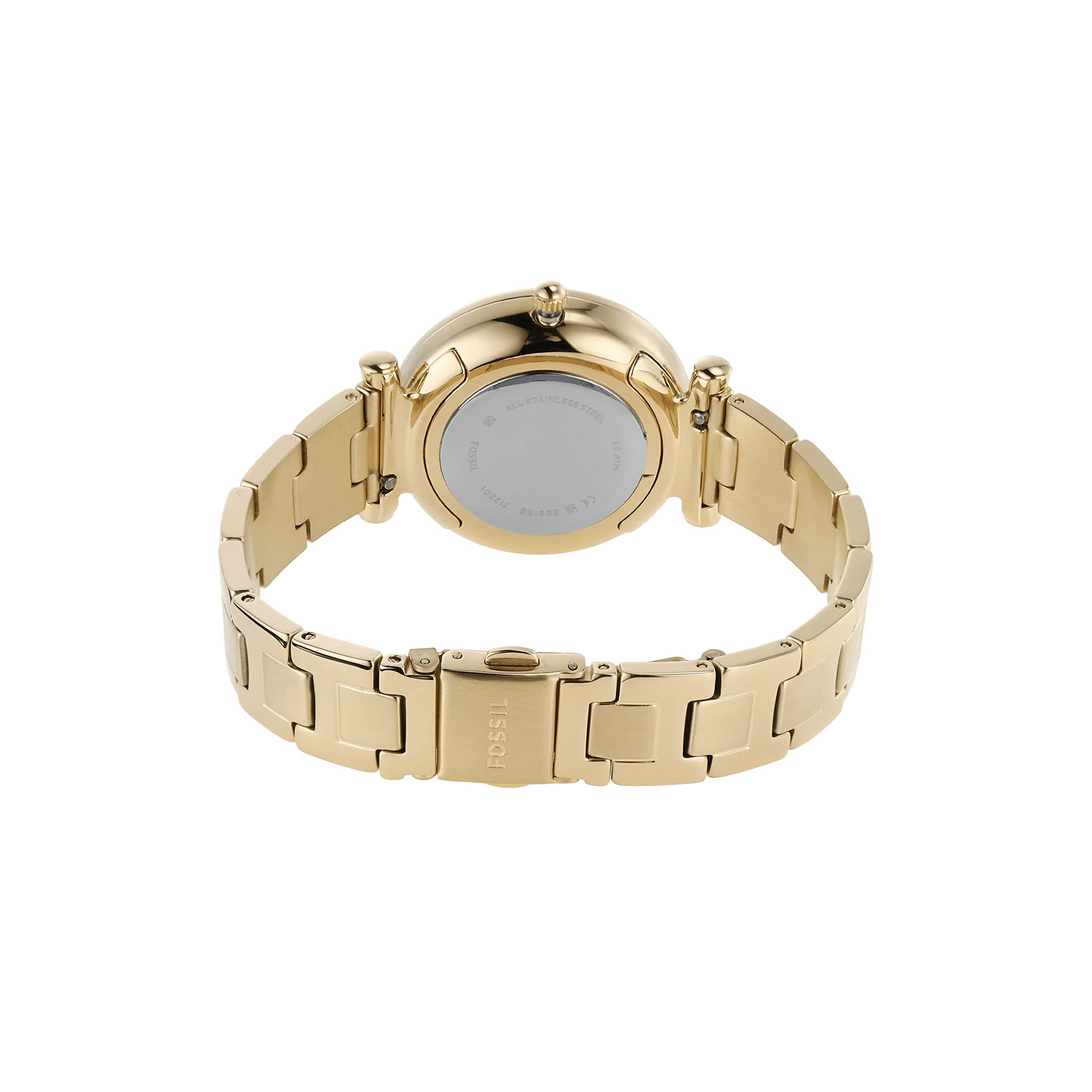 Carlie アナログ レディース 腕時計, ゴールド, クォーツムーブメント。