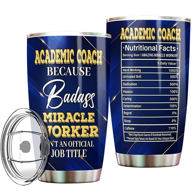 MONIZILUCKY Academic Coach Tumbler Stainless Steel