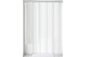 INTERDESIGN iDesign Waterproof PEVA Bathroom Shower Curtain Liner - 72" x 72", White