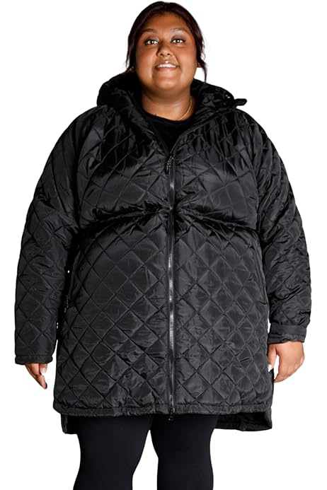 Ladies Jackets Time And Tru Women's Puffer Coat With Hood