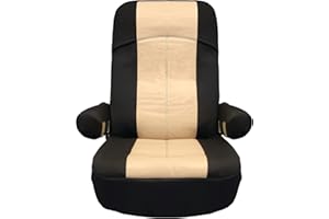 RV Designer GripFit+ Motorhome Seat Covers 2-Pack - Premium 100% PVC Leatherette –Class-A RV - Pet-Friendly, Easy-to-Clean, D