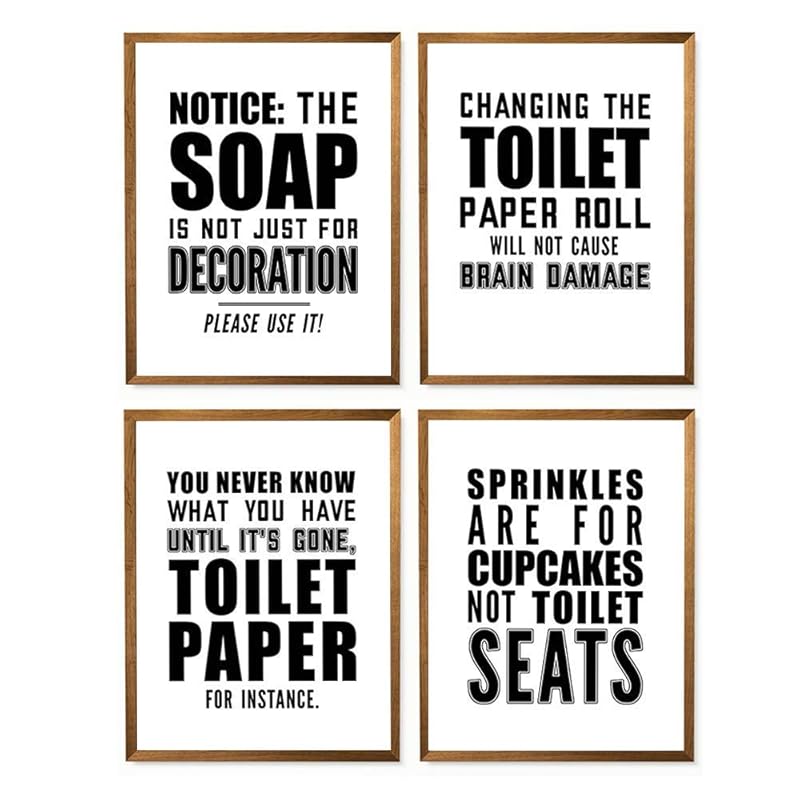 Amazon Com Funny Bathroom Wall Print 8 X 10 Unframed