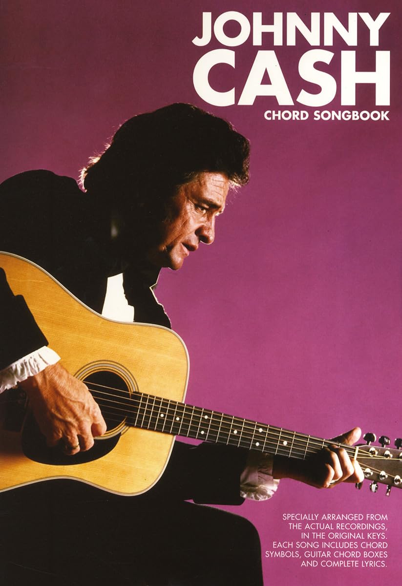 Johnny Cash: Chord Songbook | Includes Voice and Guitar Lyrics and Chords for Beginner to Intermediate | Sheet Music Book for Singing Playing and Practice | Classic Country Rock Study Collection
