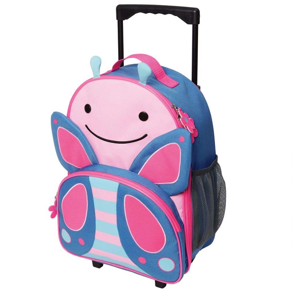 Skip Hop Zoo Luggage/Travel Trolley for Children(with Name tag), Butterfly