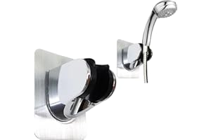 ALOVEXIONG Bathroom Shower Head Holder Handheld Shower Holder Strong Self Adhesive Removable Waterproof Wall Mount Hanger for Bathroom No Drill Need