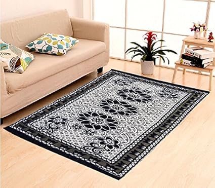 Home Elite Ethnic Velvet Touch Abstract Chenille Carpet - 55x80, Multicolour