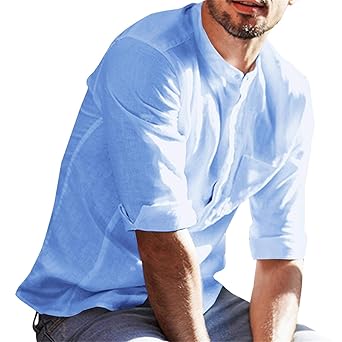 Romancan Herren Kurzarm Freizeithemd Sommer Casual Atmungsaktiv Hemd