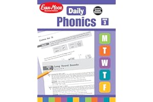 Evan-Moor Daily Phonics, Grade 3, Homeschooling & Classroom Resource Workbook. Phonemic Awareness, Decoding, Word-Study, Teac