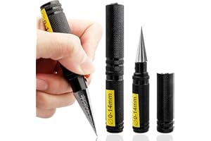 Wolfride 2Pcs 0-14mm Drill Puncher Reamer, Hole Opener Reamer Head Bevel Design, Reaming Knife Drill Tool for RC Car Hole Opener Expanding Drill