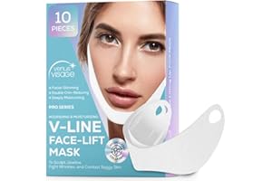 VENUS VISAGE 10 Piece V Line Lifting Mask – Invisible Face Strap, Chin Up Mask, Face Lifting Belt Neck Tape lift for jawline firming and Tightening Contour