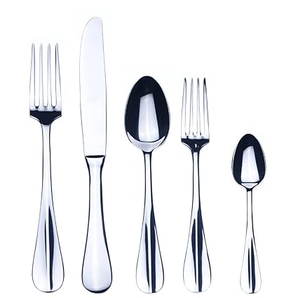 Mepra 101422020 - Juego de cubertería, color plateado
