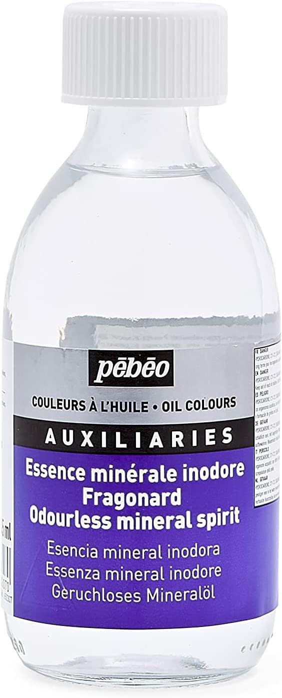 Pebeo 650307 245 ml Odourless Mineral Spirit, Transparent (Packaging may vary)