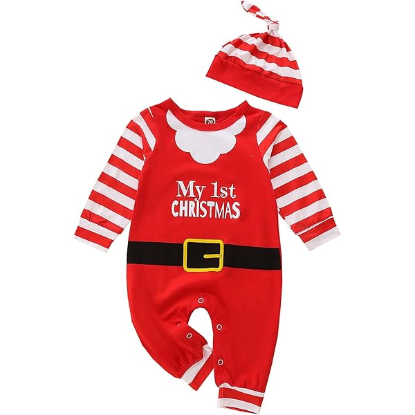 Gureui My 1st Christmas Outfit Newborn Baby Girl Xmas
