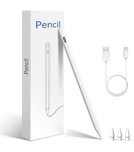 パスタライ助　iPadmini5 Apple pencil無し Caneta Stylus para iPad (2018-2025) Apple Pencil com rejeição de