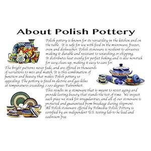 Polish Pottery Boleslawiec Jug, Medium, 0.85L or 1.5 Pints, in RED DOT pattern