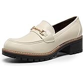 DREAM PAIRS Women's Chunky Loafers, Platform Comfortable Slip-On Dressy Business Casual Shoes