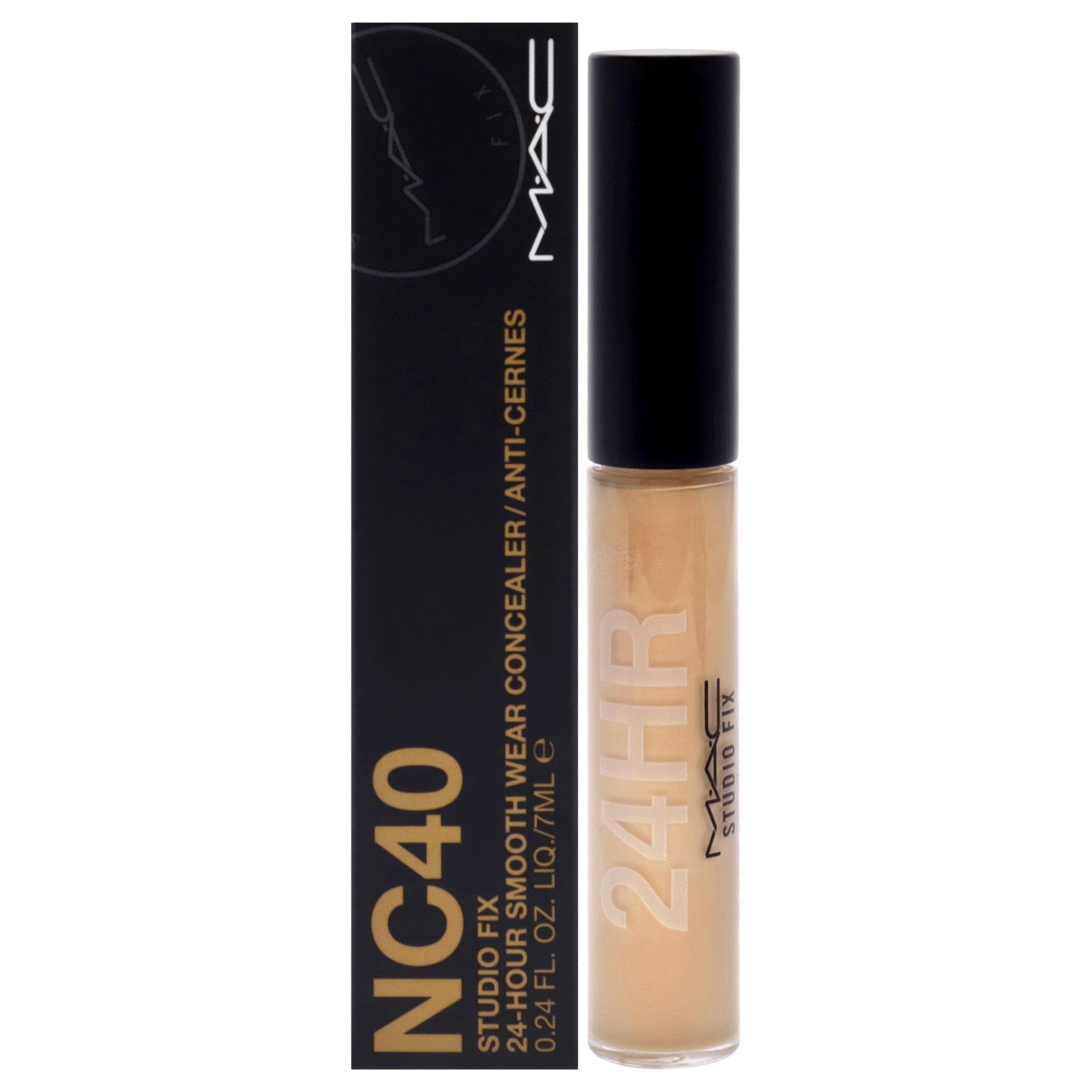 Studio Fix 24-Hour Smooth Wear Concealer - NC40 by MAC for Women - 0.24 oz Concealer