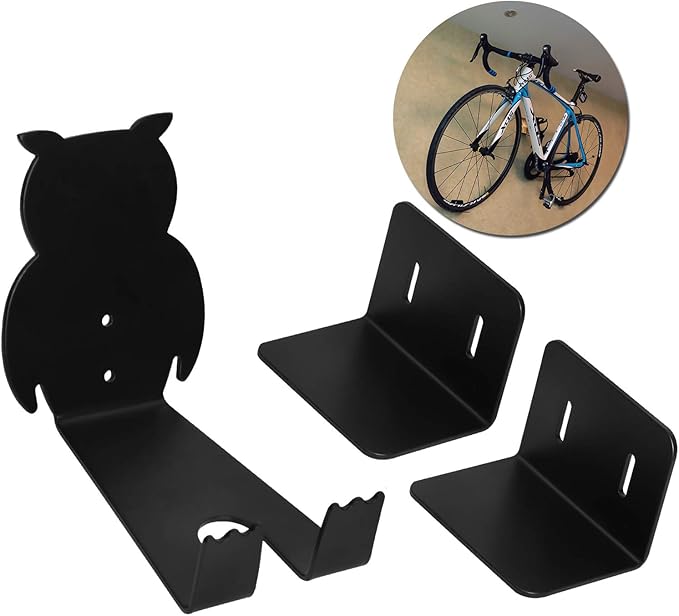 Bike Pedal Wall Mount Rack, 130Lb Horizontal Bicycle Storage Hanger