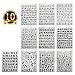 SUBANG 10 Pcs Stencil Alphabet Stencil Letter Stencil Templates for Painting and Crafts