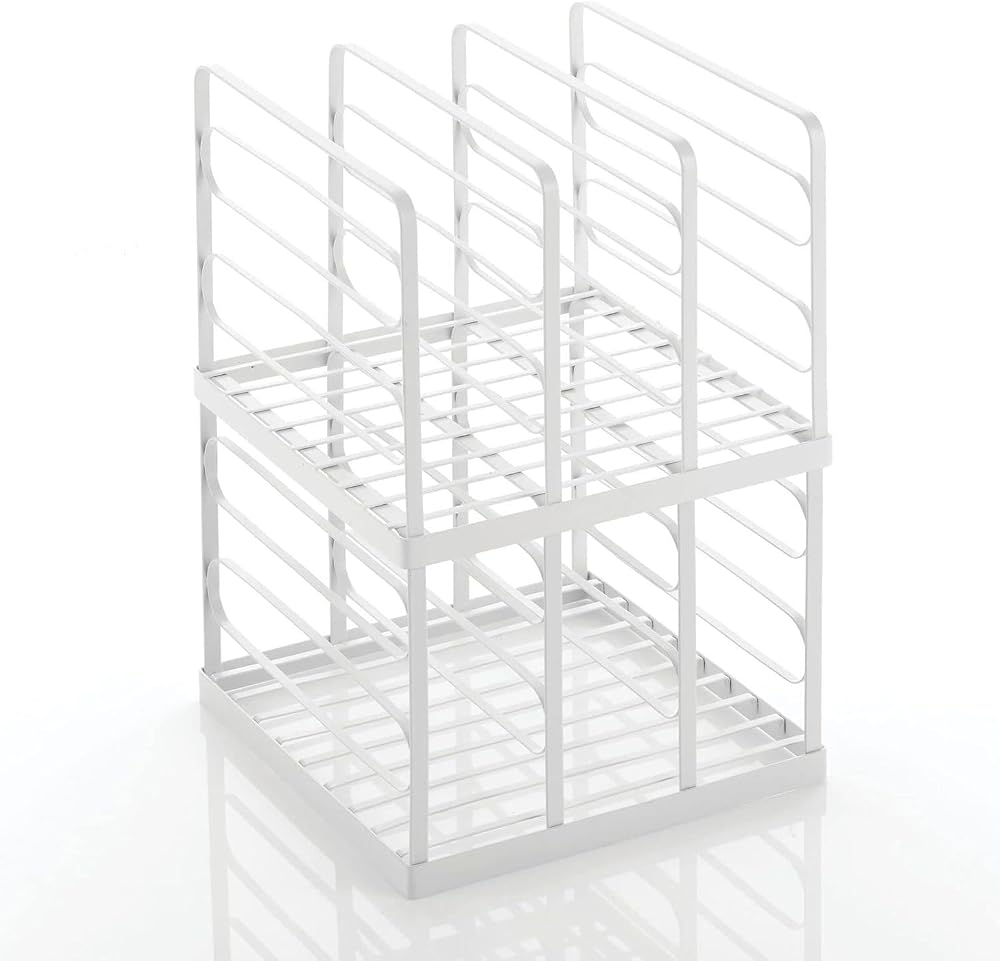 mDesign Clutch Bag Organiser - 5 Section Handbag Storage - Set of 2