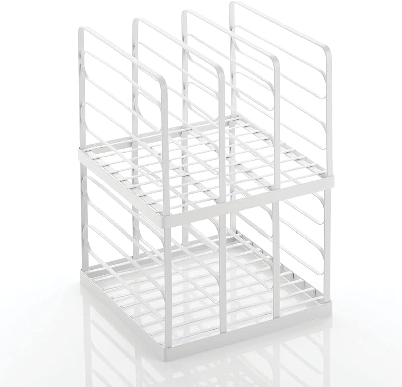 mDesign Clutch Bag Organiser - 5 Section Handbag Storage - Set of 2