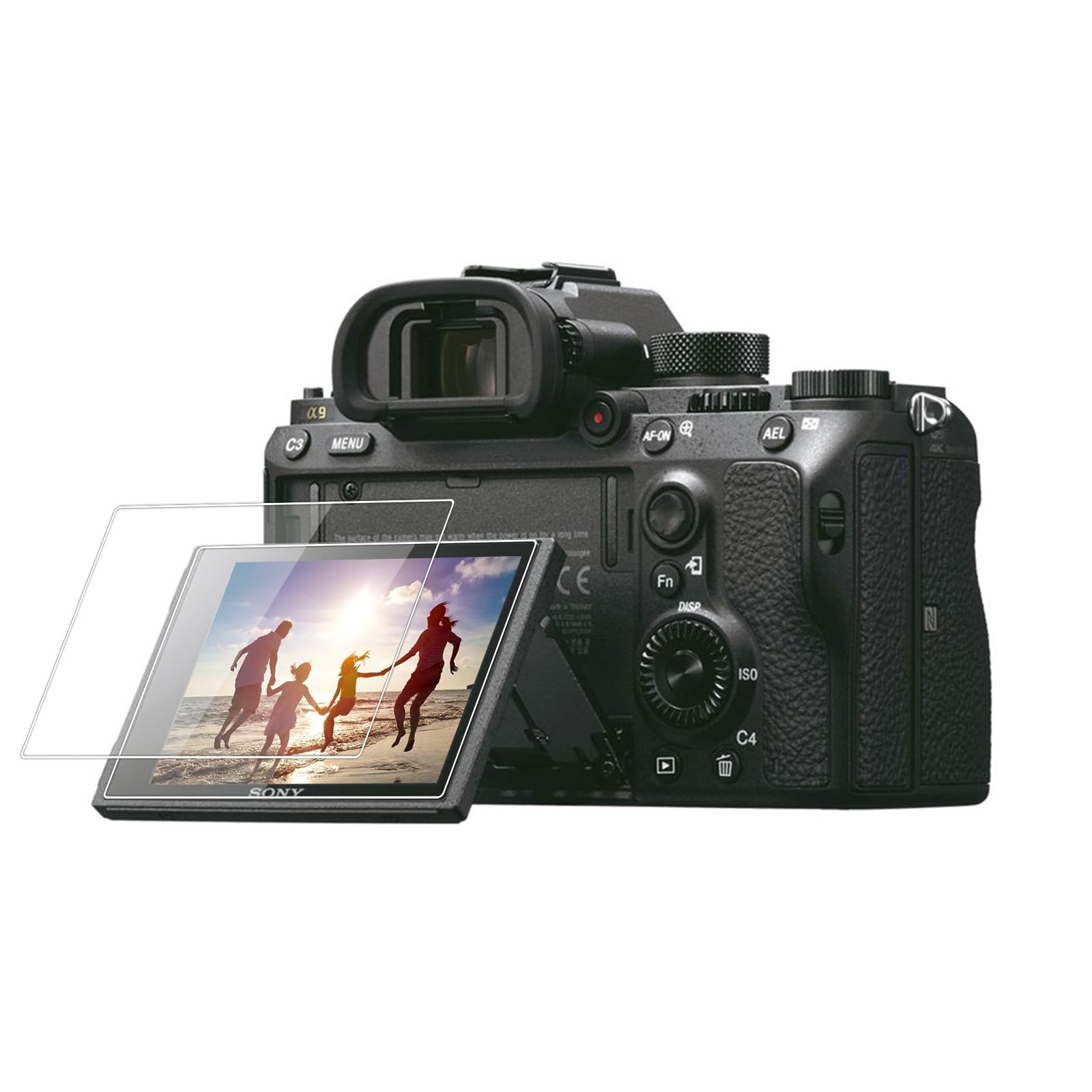 kinokoo Tempered Glass Film for SONY A9/A77M2/A99 Crystal Clear Film SONY α9 α77 II α99 Screen Protector Bubble-free/Anti-scratch(2 pack)