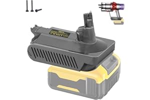 DEWDYS V10 Adapter for Dyson V10 Vacuum,for Dewalt 20V 60V Lithium Battery to Work for Dyson Cyclone V10 Animal V10 Absolute V10 Fluffy V10 Motorhead V10 Allergy V10 Total Clean SV12 Series Vacuum Cleaners