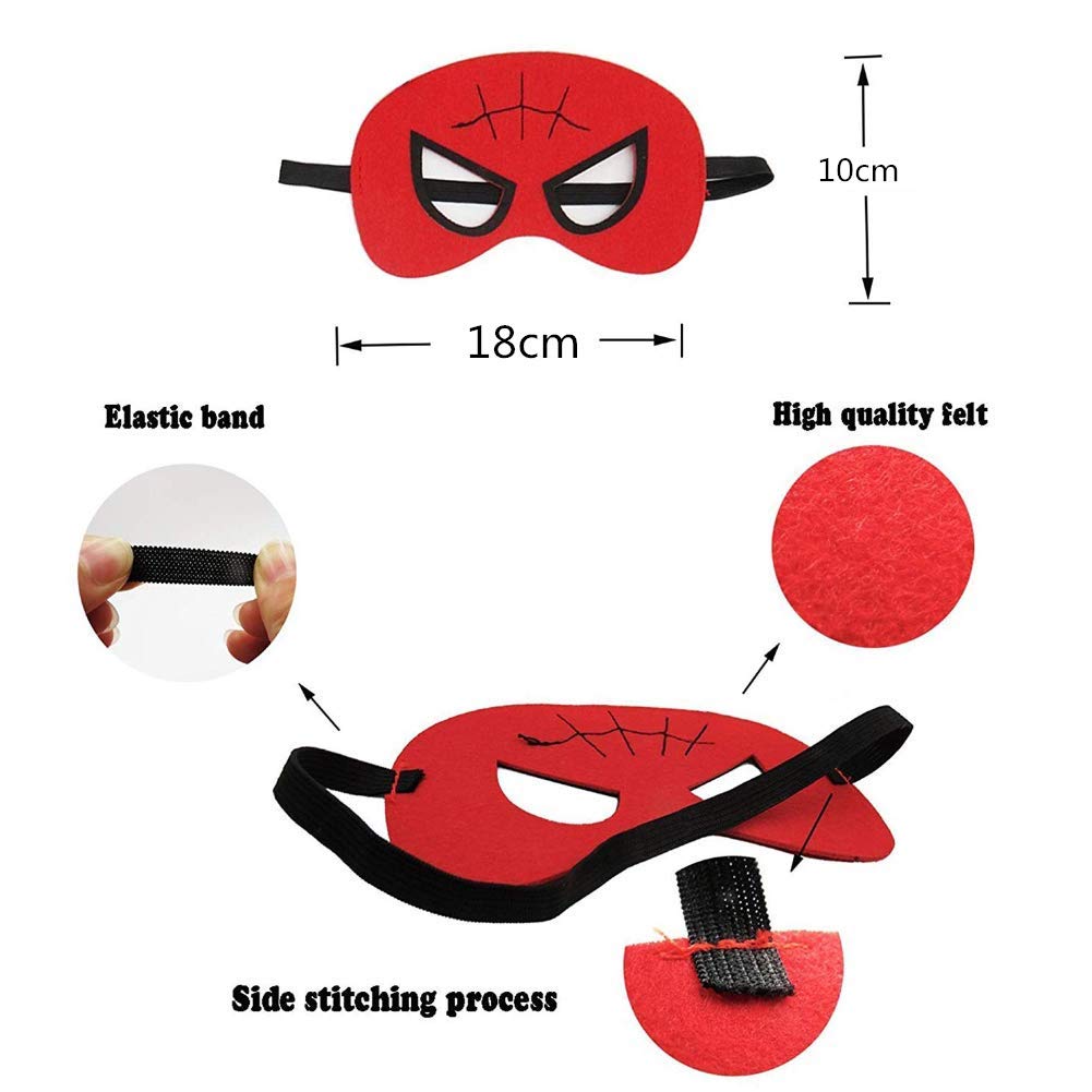 VGoodall Superhero Masks, 35 Pcs Different Superhero Party Masks Children Masquerade Cosplay Eye Masks for Ages 3-Plus Fancy Dress Up Costume Birthday Cosplay Halloween Party Gifts