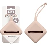 BIBS Pacifier Case with Strap, for Storing and Transporting Soothers, Can Hold up to Three Dummies, 100% BPA Free Food-Grade Material. Blush