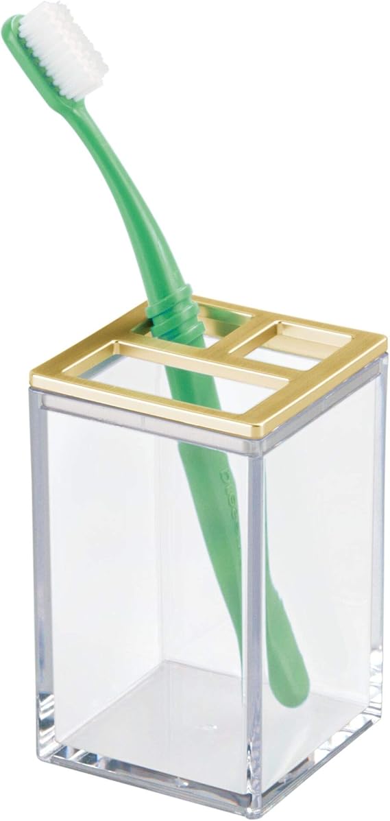 iDesign Toothbrush Holder InterDesign Clarity Stand for