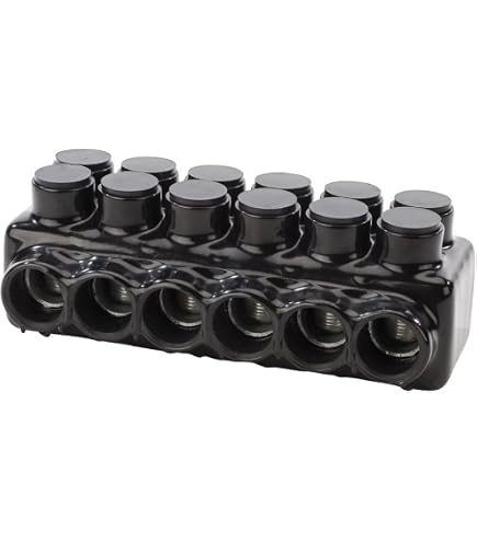 4-PACK NEW NSI POLARIS BLACK ISR-250 MCM 6-AWG INSULATED INLINE