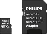 Philips 64GB Micro SDHC Class 10 Memory Card with SD Adapter