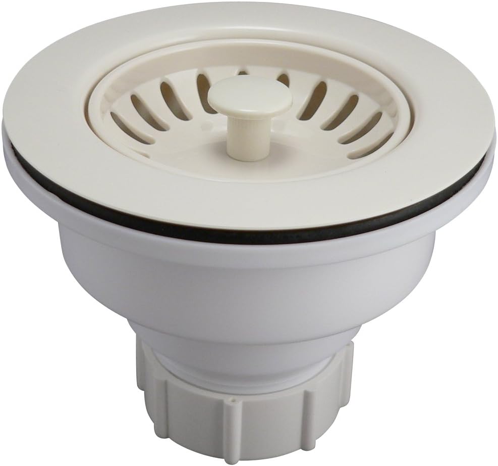 Plumb Pak K1442BSQ Deep Cup Plastic Sink Strainer with Fixed Post