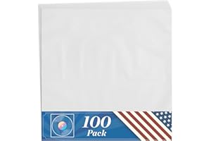 100 Anti Static Inner Record Sleeves for Vinyl LP Records - 12 inch/30 cm, Square, Translucent - Album Record Protective Plas