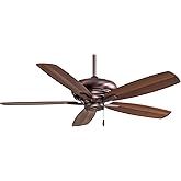 MINKA-AIRE 52" Kola Dark Brushed Bronze Pull Chain Ceiling Fan