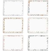 Decorative Floral Border Sticky Note Pad Set / 4" x 3" Botanical Sticky Notes / 50 Sheets Per Pad/Set of 6 Flowery Designs/Made in USA