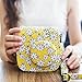 Sunmns Lovely Flower Denim Fabric Camera Case Bag with Shoulder Strap for Fujifilm Instax Mini 8/ 8+ Instant Camera, Yellow