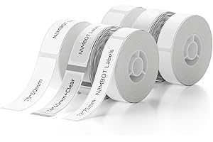 NIIMBOT Labels Tape for D11/D110/D101 Sticker Printer, 6 Rolls Mixed