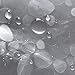 Aoohome Clear Shower Curtain Liner, EVA Bathroom Curtain 3D Cobblestone with Bottom Magnets, Rust Proof Grommets, 72x72 inch, Semi Transparent