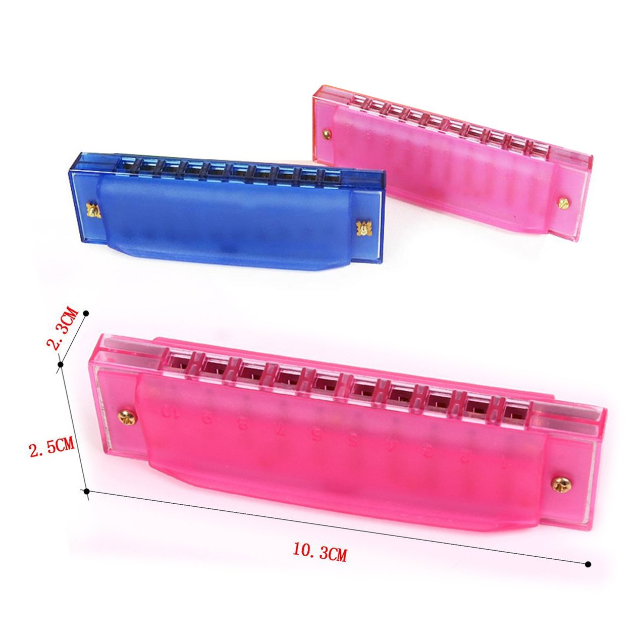 Harmonicas Instruments A Vent Ofkpo 2 Pcs 10 Trous Harmonica En Plastique De Couleur De Harmonica Musical Jouets Educatifs Pour Enfants Jouets Educatifs De La Petite Enfance Bleu Et Rose Centromotorsa Com Ar