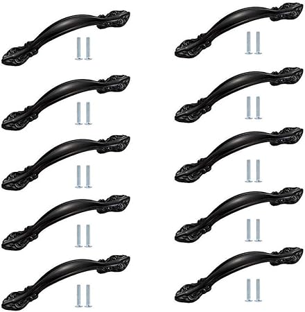 Black Cabinet Pulls 10 Pack Matmo Drawer Pulls 2 1 2 64mm Hole