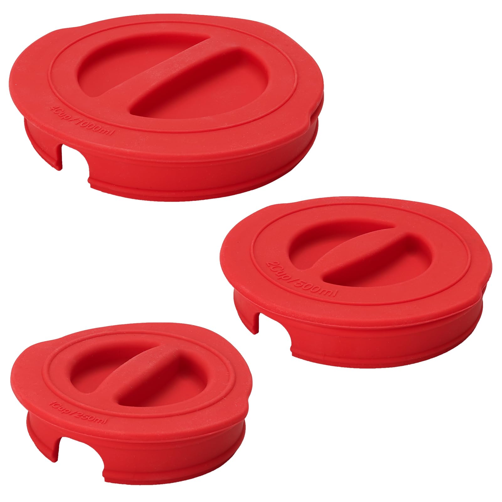 Photo 1 of 3 Pack Silicone lids replacement for Pyrex glass containers, Silicone covers replacement, Compatible with Pyrex 1 Cup, 2 Cup, 4 Cup Tempered Glass Measuring Cups, Reusable (Cups not Included)