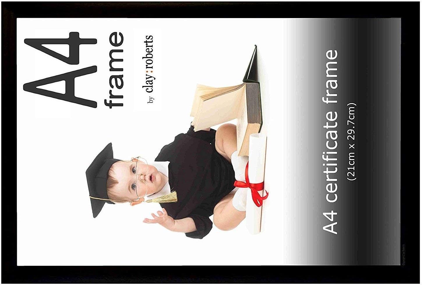 A4 Photo Frame, Black, Pack of 6, Picture Frame, Certificate, Art Print Poster, 21cm x 29.7cm, Black Frames - Image 4
