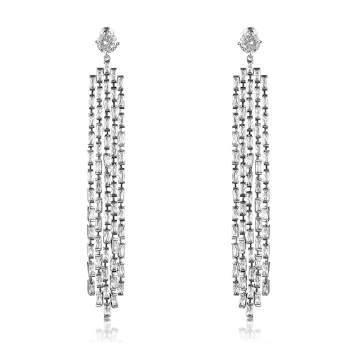 Silver Sparkling Tassel |Earrings for women stylish|Earrings for girls