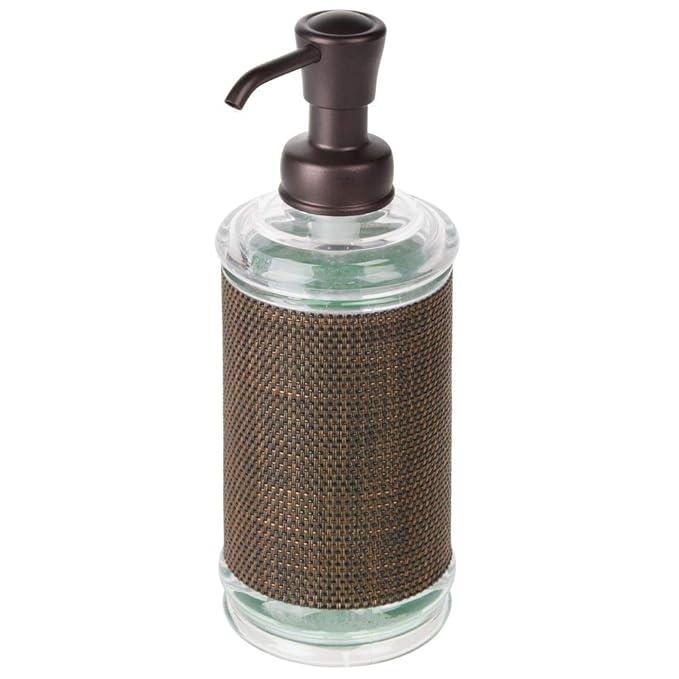 mDesign Tall Refillable Plastic Liquid Hand Soap Dispenser Pump Bottle