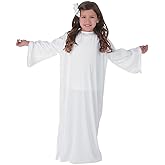 Fun Express Angel Costume for Girls - White Nativity Gown for Christmas Pageant, Biblical & Religious Plays | Kids Size Small 4-6 | Premium Polyester Fabric for Church Programs & Holiday Events