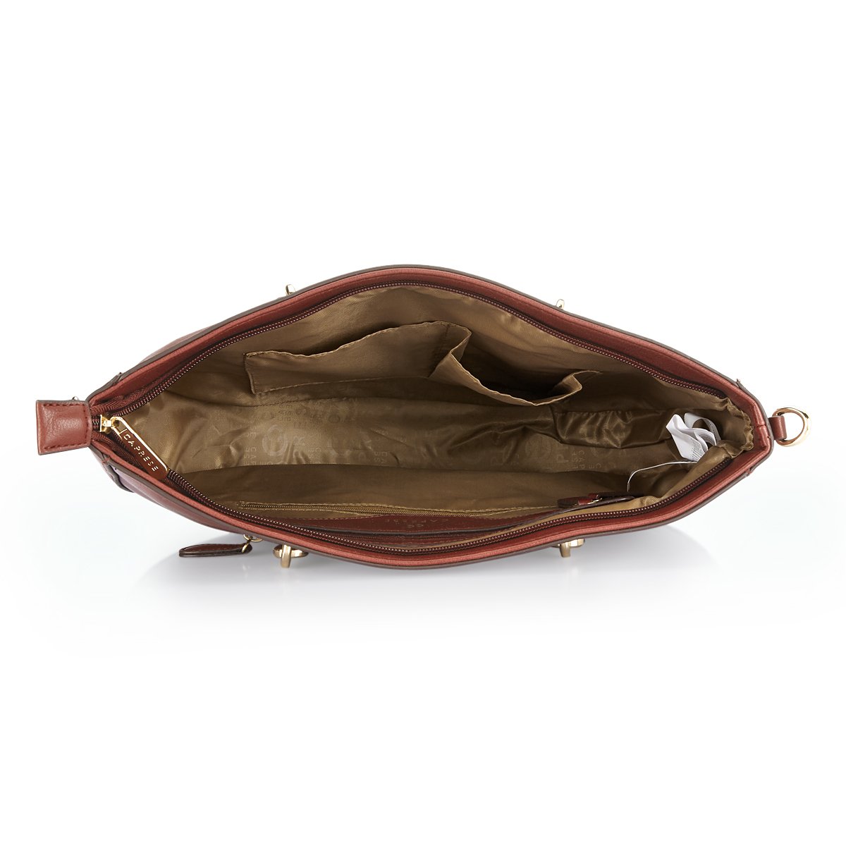 caprese tyra women's satchel (dark red)