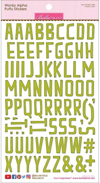 Bella Blvd Wonky Sticker Puffy Alpha Pickle Juice