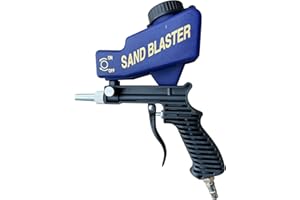 HDURCIR Sand Blaster Gun for Air Compressor, Paint/Rust Remover for Metal, Wood, Cabinet & Glass Etching, 150 PSI Continuous Blasting Media for Aluminum, Sand, and Soda Blaster Jobs, Portable.