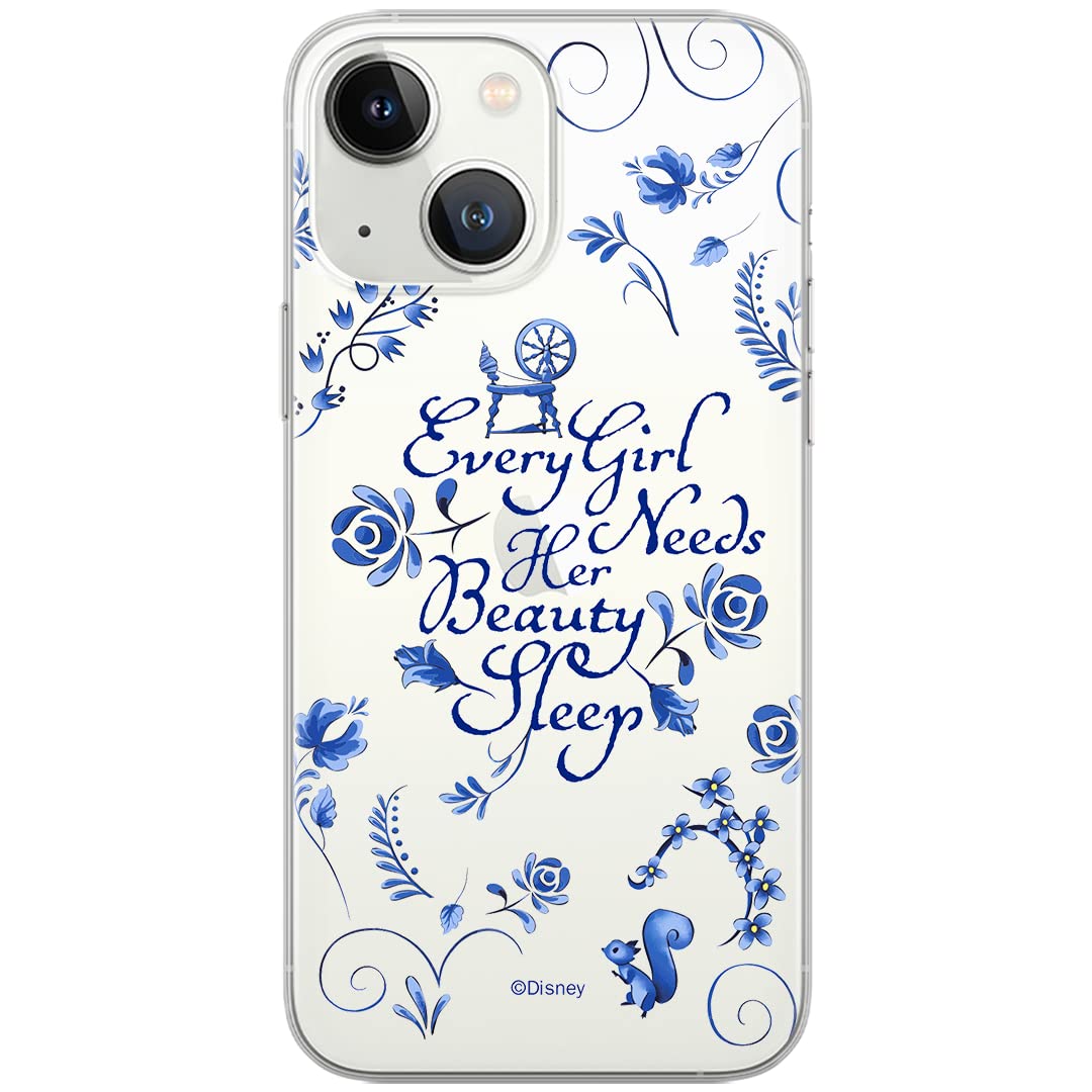 ERT GROUP mobile phone case for iPhone 13 original and officially licensed Disney pattern Aurora 002 optimally adapted to the shape of the mobile phone, partially transparent